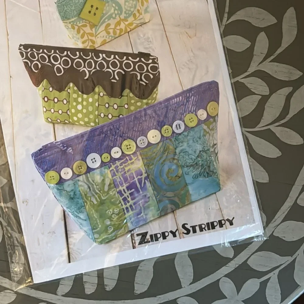 Atkinson Designs Zippy Strippy Bag Patterns for Sewing